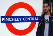 Dre at the Finchley Central Tube station (London)